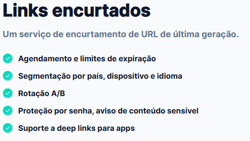 Link encurtados